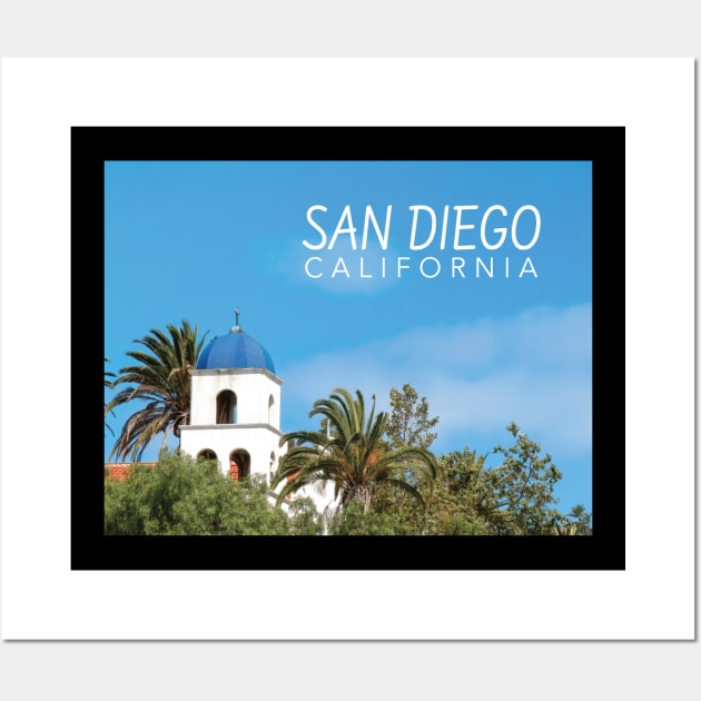 San Diego California Blue Domed Tower Wall Art by DPattonPD